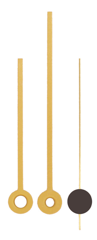 Großuhrzeiger gelb 80/60 mm Großuhrzeiger gelb 80/60 mm