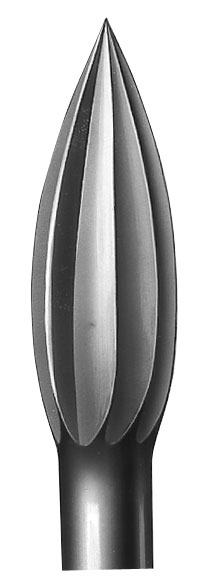 Busch Stahlfräser Form 8, Flamme