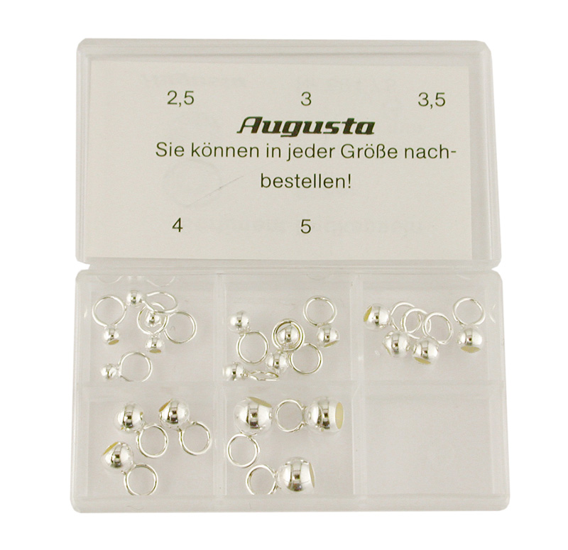 Sortiment Endkapseln Silber Sortiment Endkapseln Silber