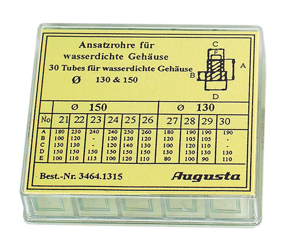 Sortiment Ansatzrohre für WD. Gehäuse