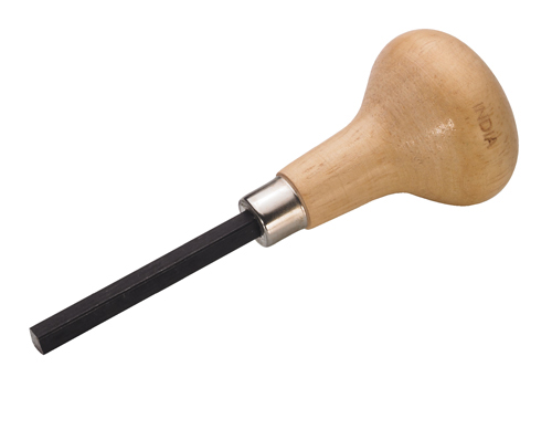 Fasserstahl vierkant mit Holzgriff