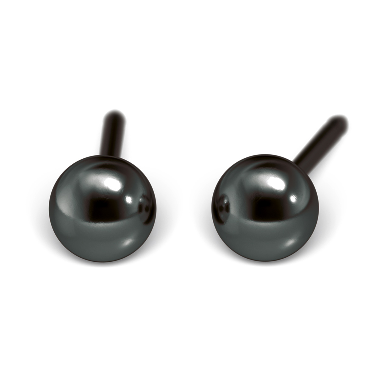 System 75 Erstohrstecker schwarz