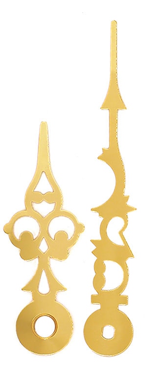 Großuhrzeiger gelb 78/51 mm Großuhrzeiger gelb 78/51 mm