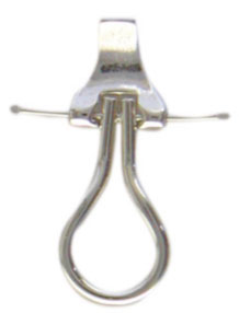 Ohrclipmechanik mit langer Zunge, Gold 333