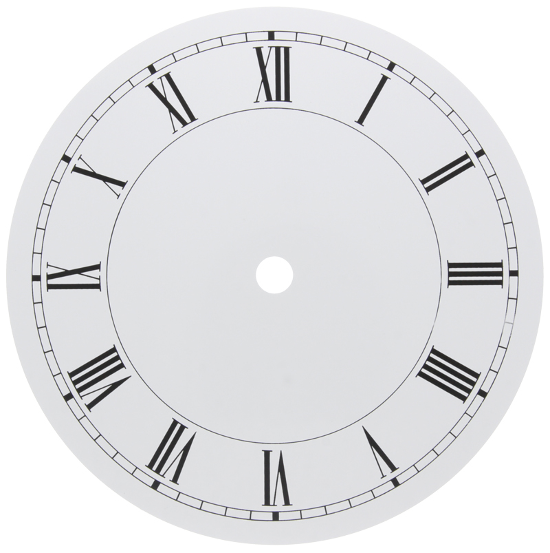 Zifferblatt römisch weiß Ø 160 mm