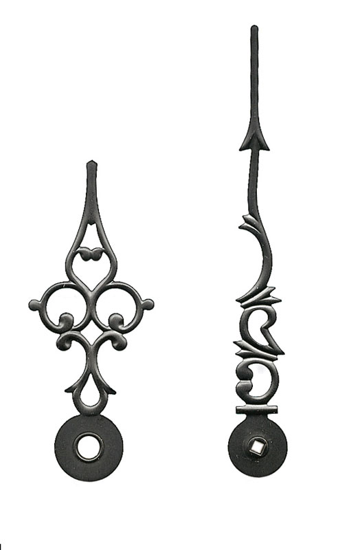 Großuhrzeiger schwarz 88/60 mm Großuhrzeiger schwarz 88/60 mm