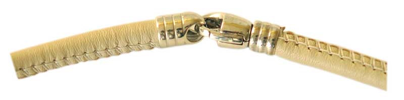 Karabiner mit Endkappen gerieft 5 mm Karabiner mit Endkappen gerieft 5 mm