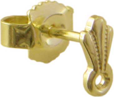 Ohrstecker mit Faconteil und Öse