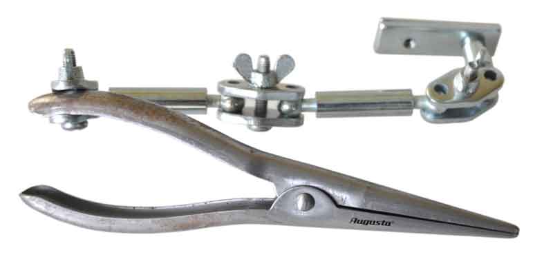 Zange mit Gelenk komplett montiert Zange mit Gelenk komplett montiert