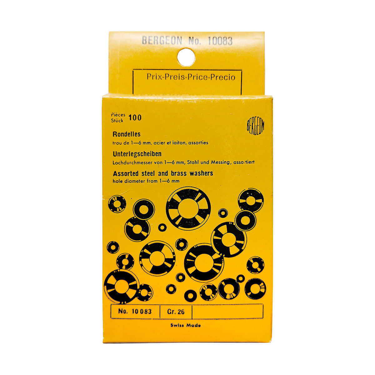 10083_BG Bergeon Sortiment Unterlegscheiben