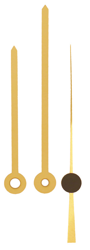 Großuhrzeiger gelb 90/70 mm