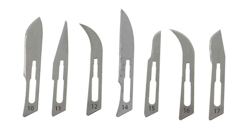 Skalpellklingen Form 10