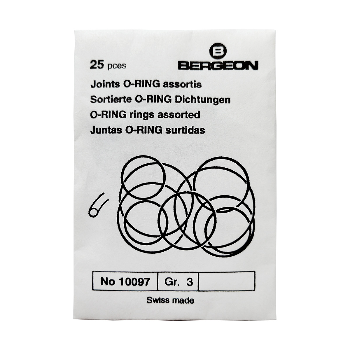10097_BG Bergeon O-Ring Dichtungen, sortiert