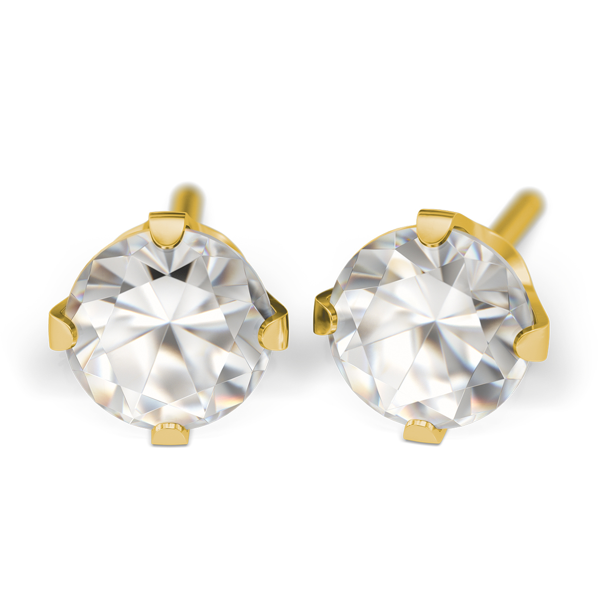 27514_3095 System 75 Erstohrstecker 14 kt Gelbgold