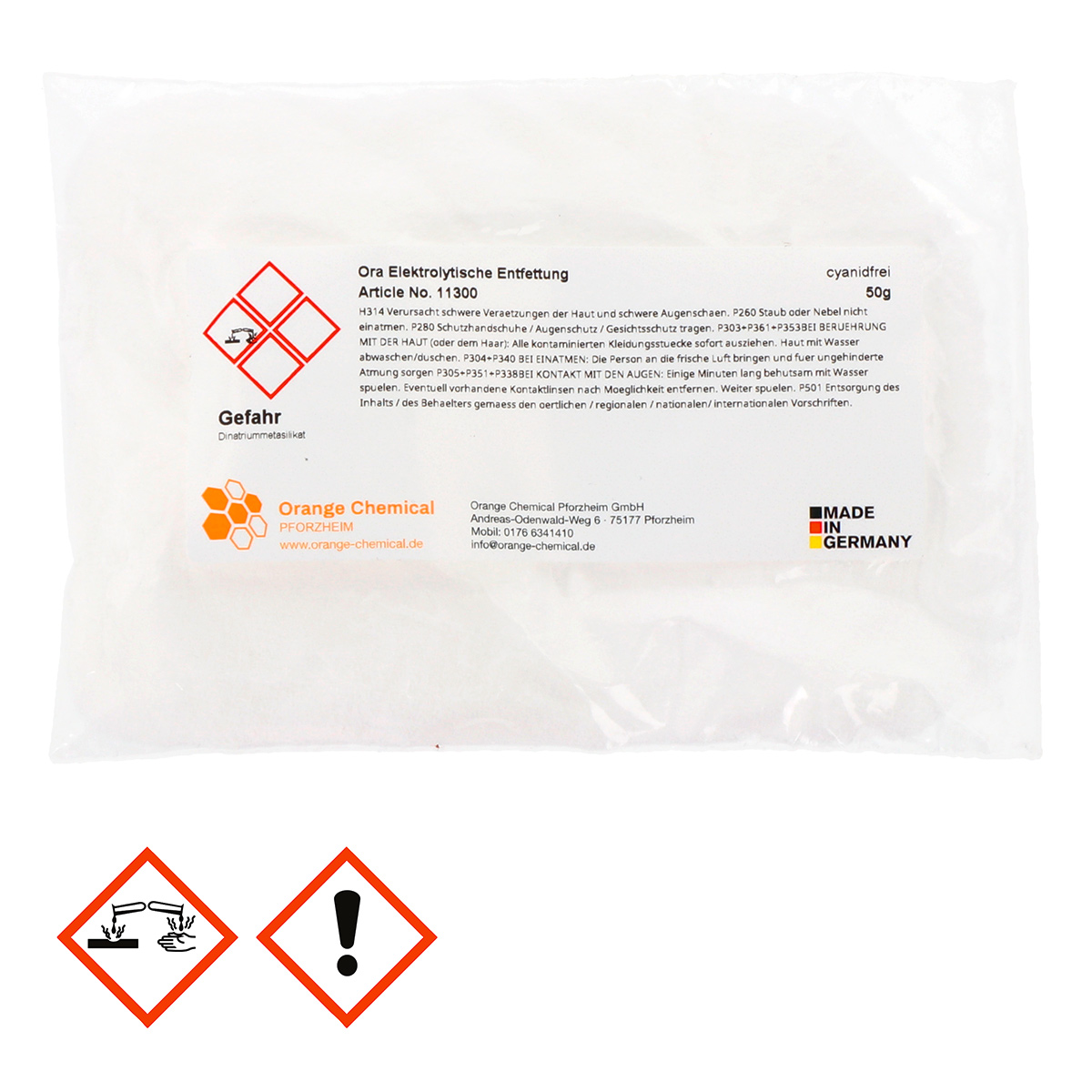 Ora elektrolytische Entfettung Ora elektrolytische Entfettung