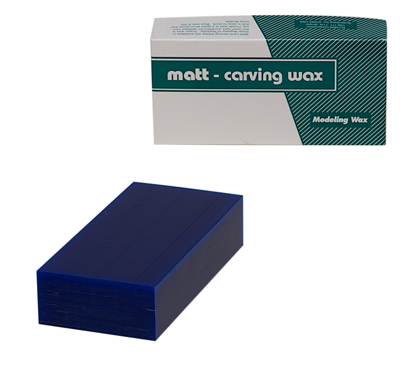 Matt Wachs Block blau