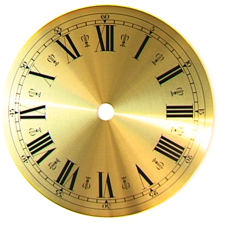 Zifferblatt römisch messingfarben Ø 130 mm