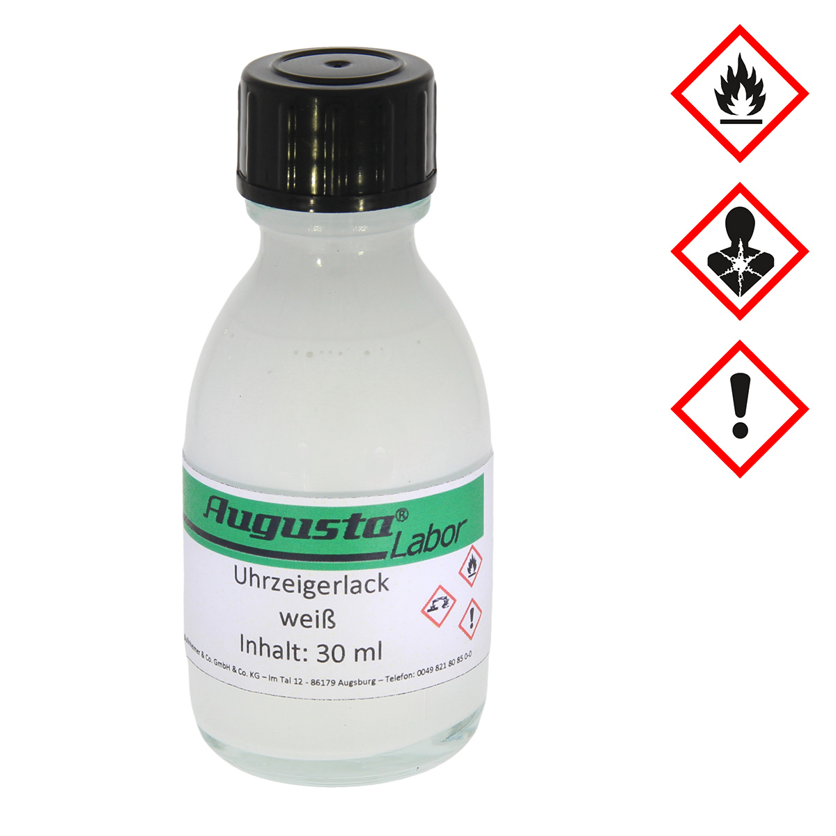 Zeigerlack weiß