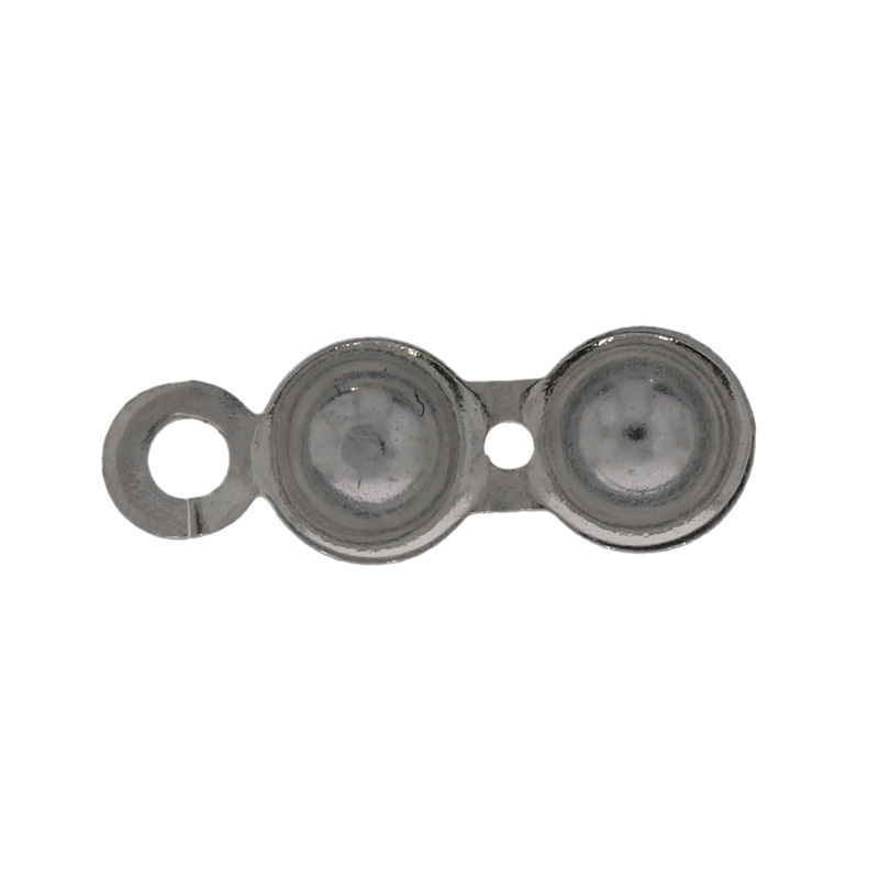 Fädelkalotten, versilbert