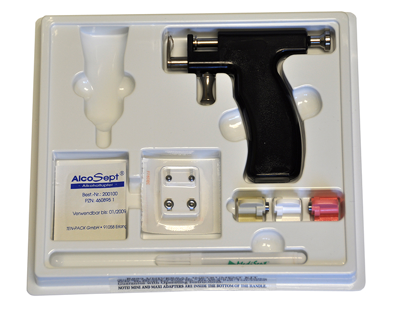 65990_3 Medico Ohrlochstechapparat Kombi, schwarz