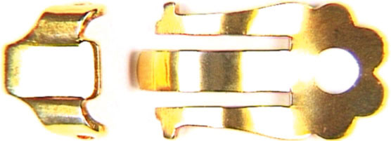 Ohrclipmechanik mit Böckchen, Silber