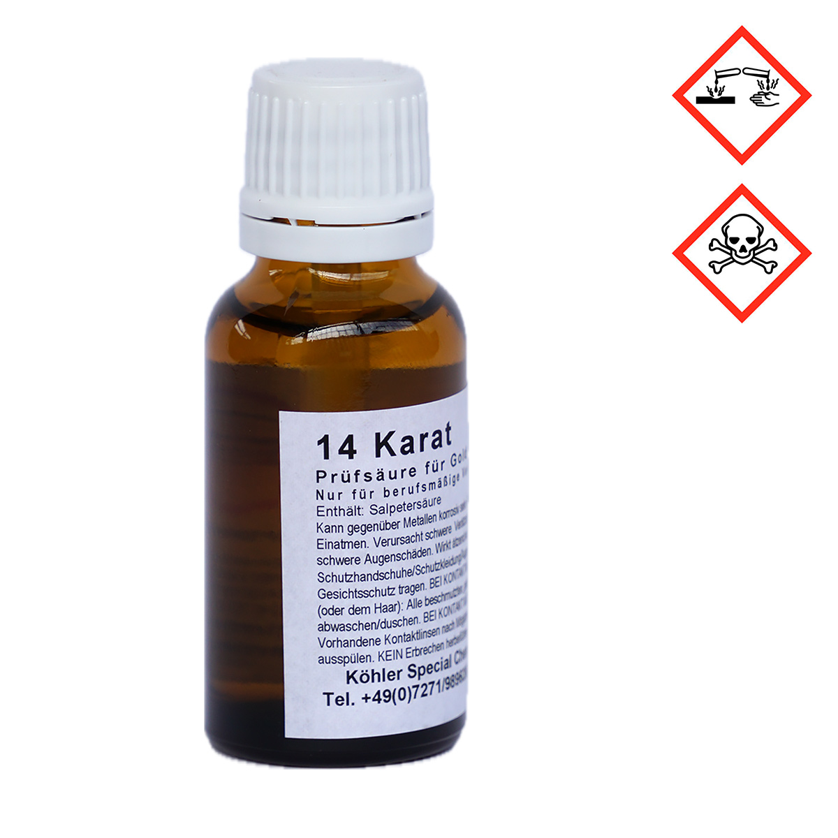 Probiersäure 14 kt Gold