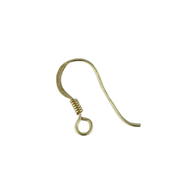 Schweizer Haken offene Form mit Öse, Silber vergoldet Schweizer Haken offene Form mit Öse, Silber vergoldet