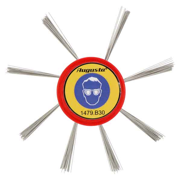 Mattschlagbürste rot