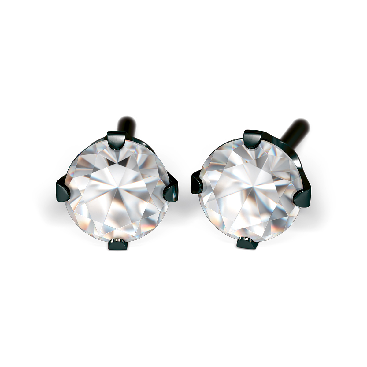 System 75 Erstohrstecker schwarz