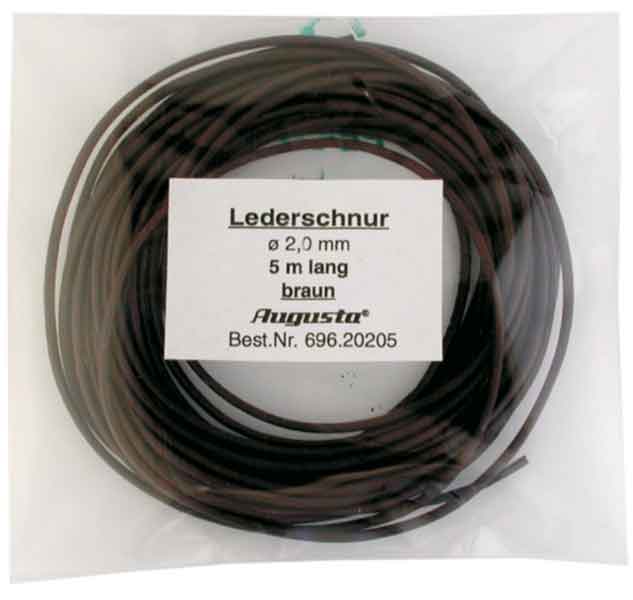 Lederschnur 1,8 mm rund braun, lose