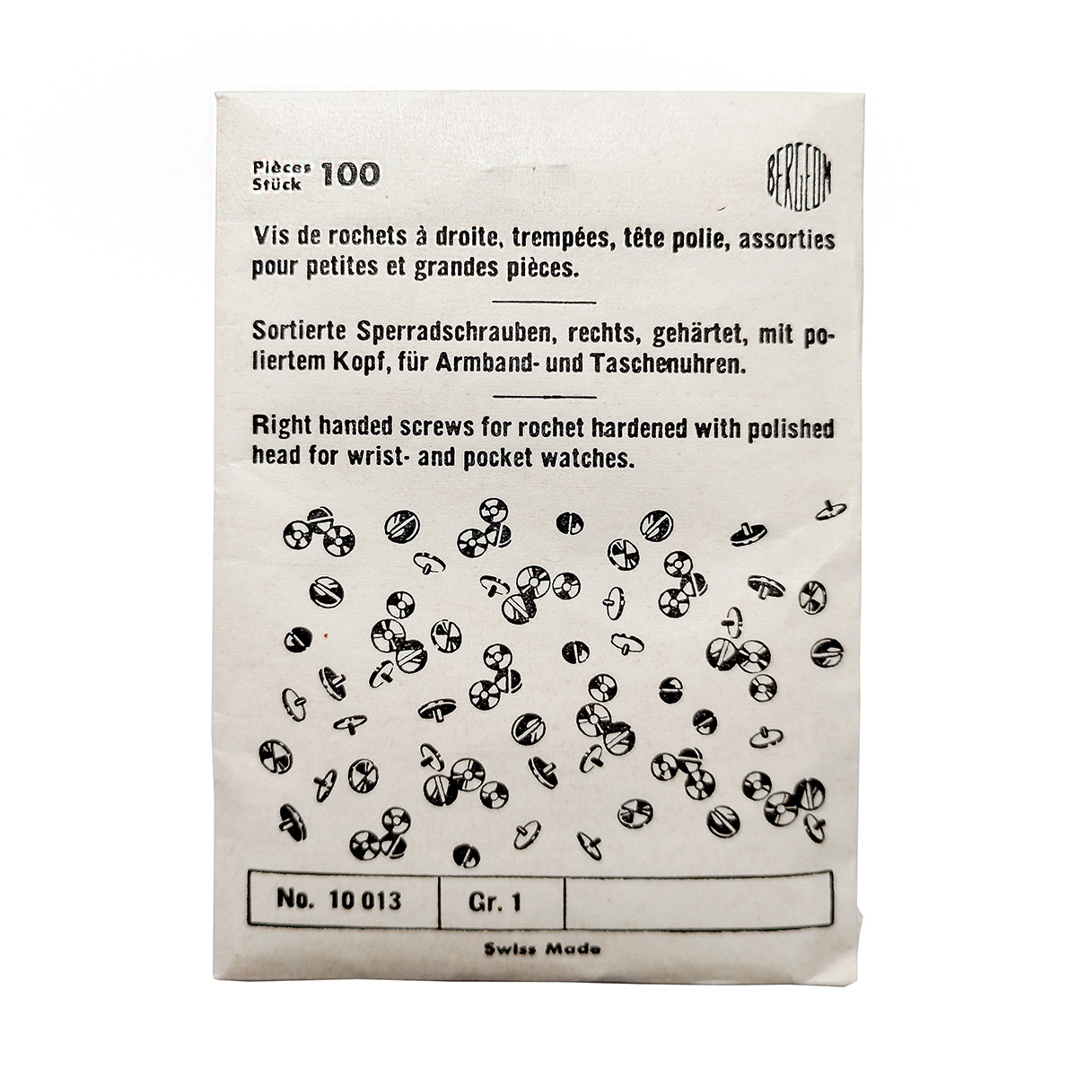 10013_BG Bergeon Sperrradschrauben sortiert