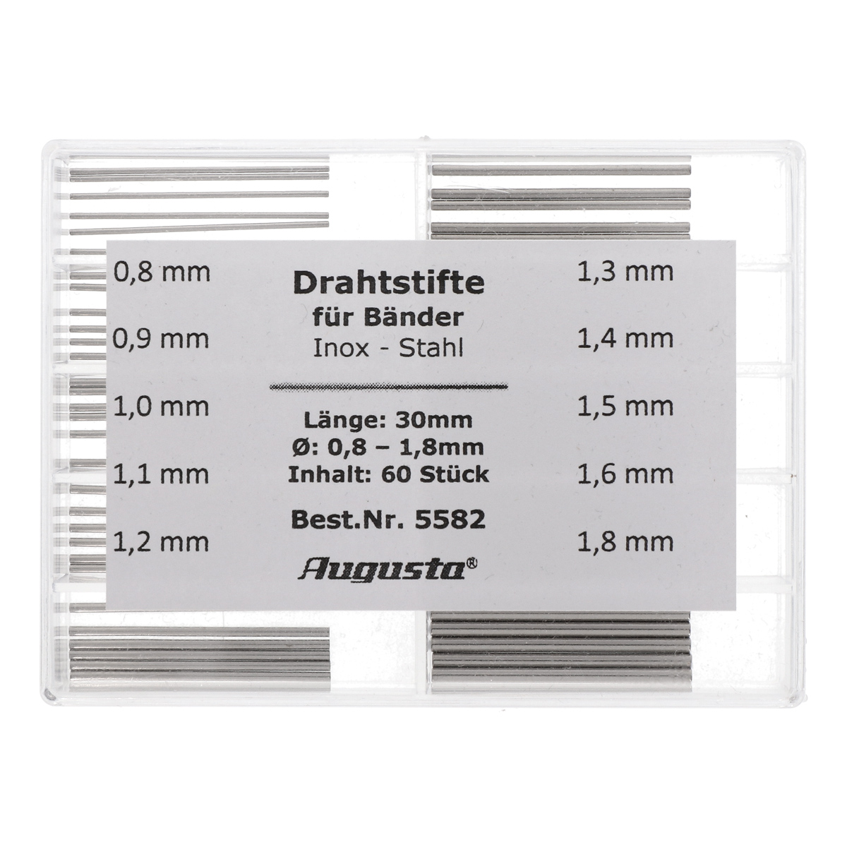 5582 Sortiment Drahtstifte für Armbänder Inox