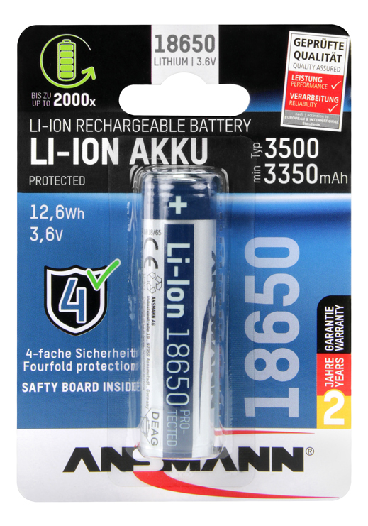 Ansmann Li-Ion Akku 18650 3500 mAh