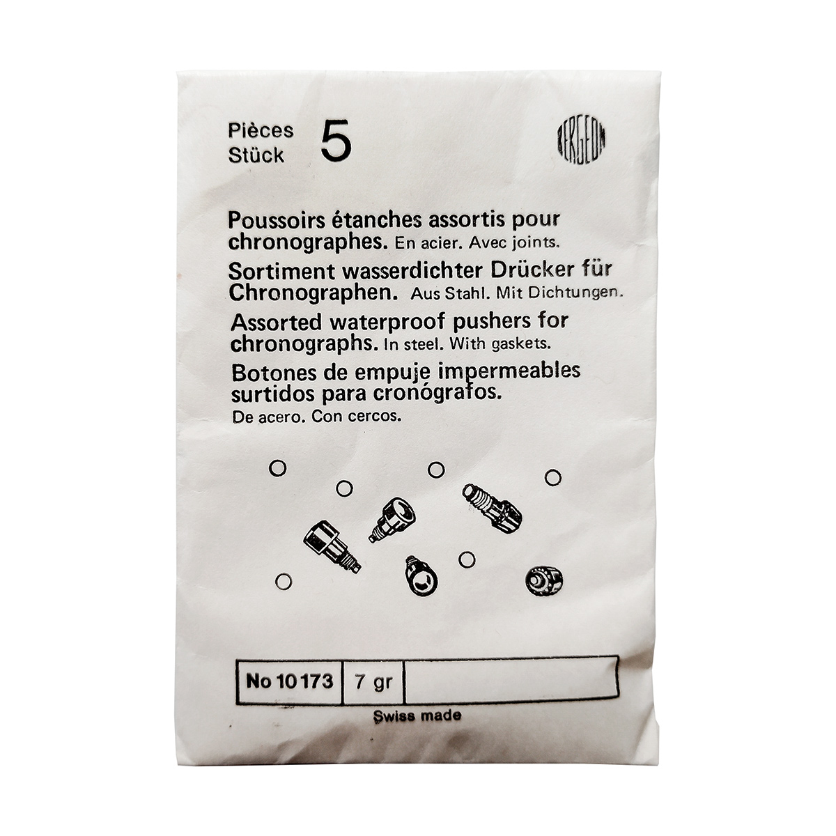 10173_BG Bergeon Drücker wasserdicht, sortiert