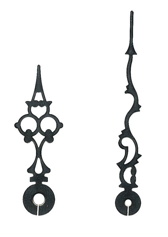 Großuhrzeiger schwarz 60/42 mm Großuhrzeiger schwarz 60/42 mm