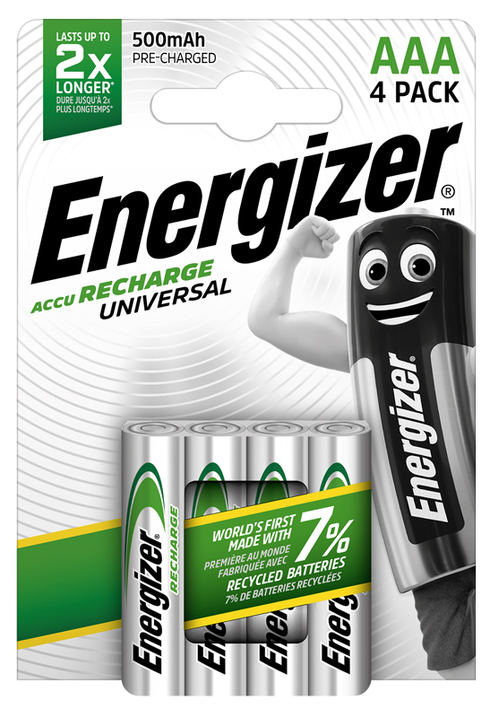 Energizer Micro Akku Recharge Universal 500 mAh Energizer Micro Akku Recharge Universal 500 mAh