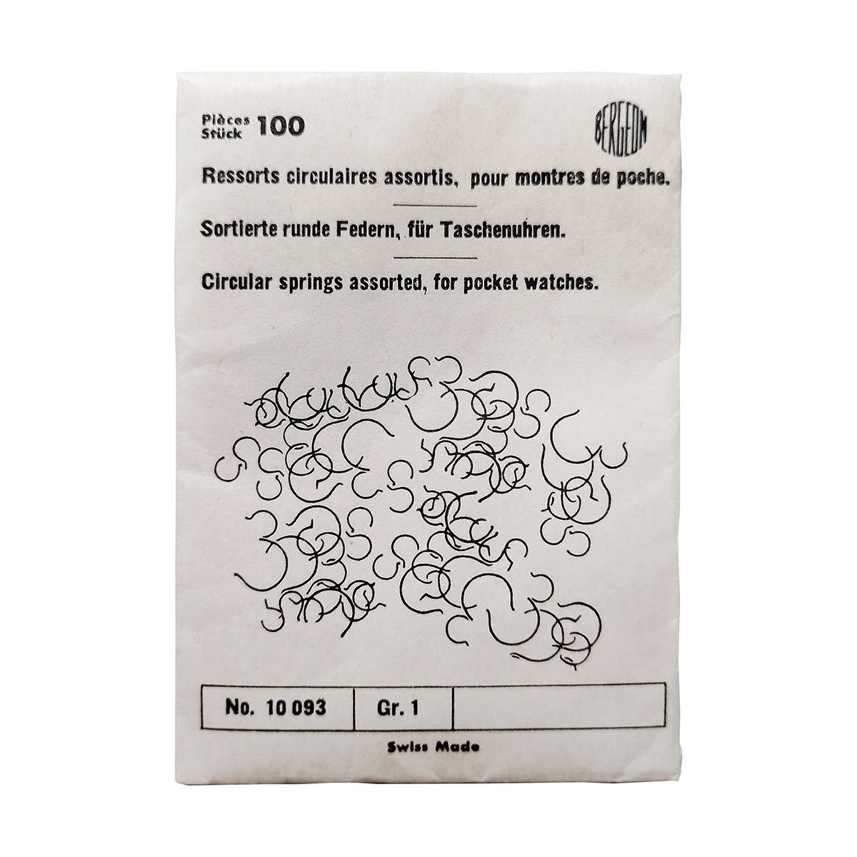 10093_BG Bergeon Federn rund, sortiert