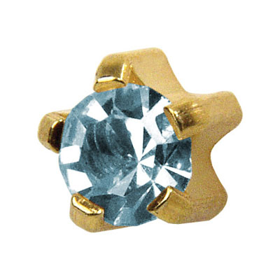 Medico Erstohrstecker vergoldet