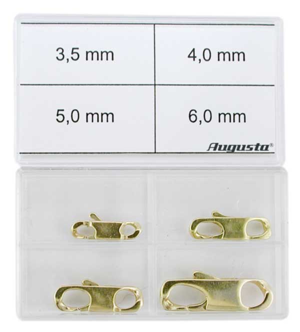 Sortiment Schmuckkarabiner 3,5 - 6 mm Sortiment Schmuckkarabiner 3,5 - 6 mm