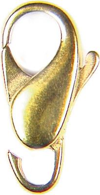 Schmuckkarabiner 12 mm bauchig gegossen